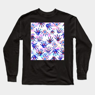 Colorful funky gloves Long Sleeve T-Shirt